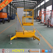 china wholesaler hydraulic one manlift mobile single post scaffolding platform lifts ladder for building cleaning
